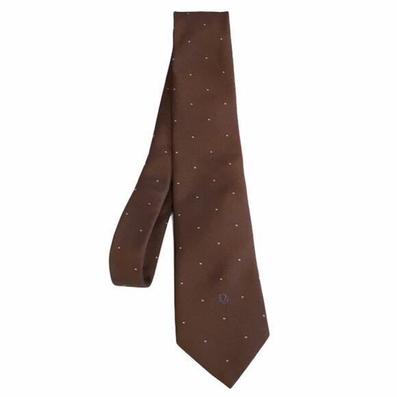 Christian Dior Vintage Tie Brown - Picture 3 of 6